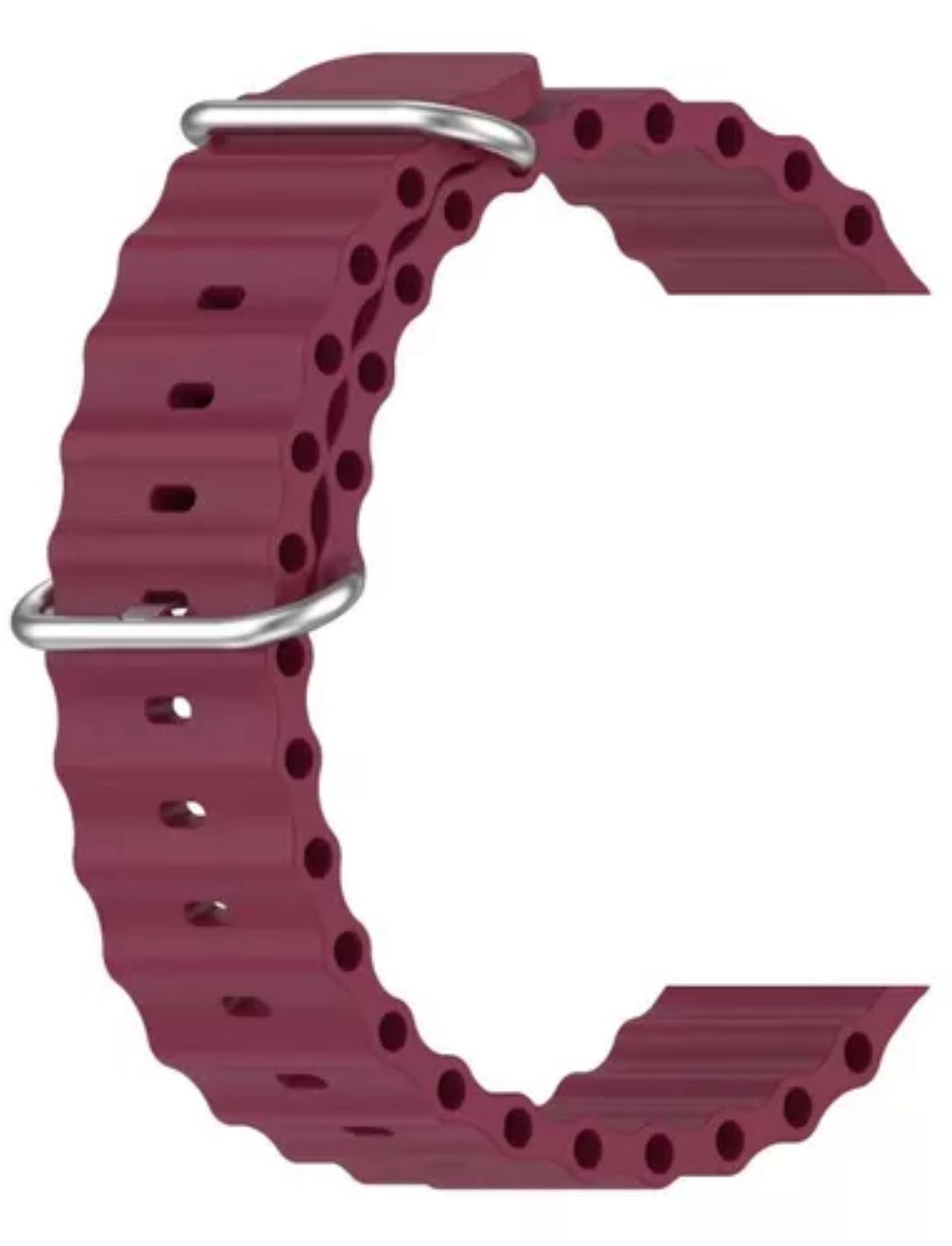 Malla Oceánica Para SmartWatch 42-44mm Color Bordo